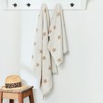 HELENA SPRINGFIELD STAR LINEN AND GREY Hand Towel 