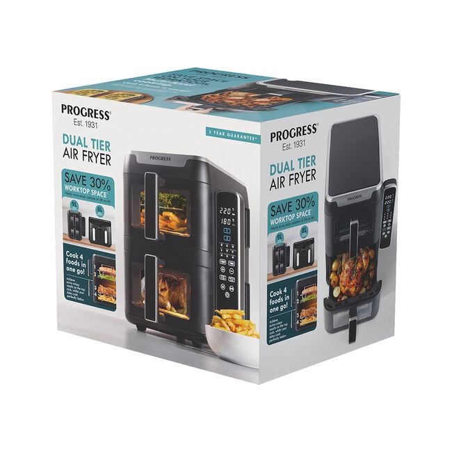 Progress Dual Tier 9L Air Fryer