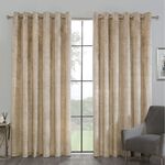 BLACKOUT & THERMAL BANDED GOLD 66x54 Curtain