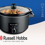 Russell Hobbs 7L Black Slow Cooker