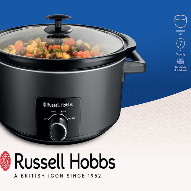 Russell Hobbs 7L Black Slow Cooker