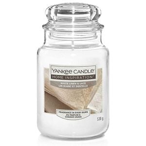 Yankee Candle® White Linen & Lace Candle Jar 538g