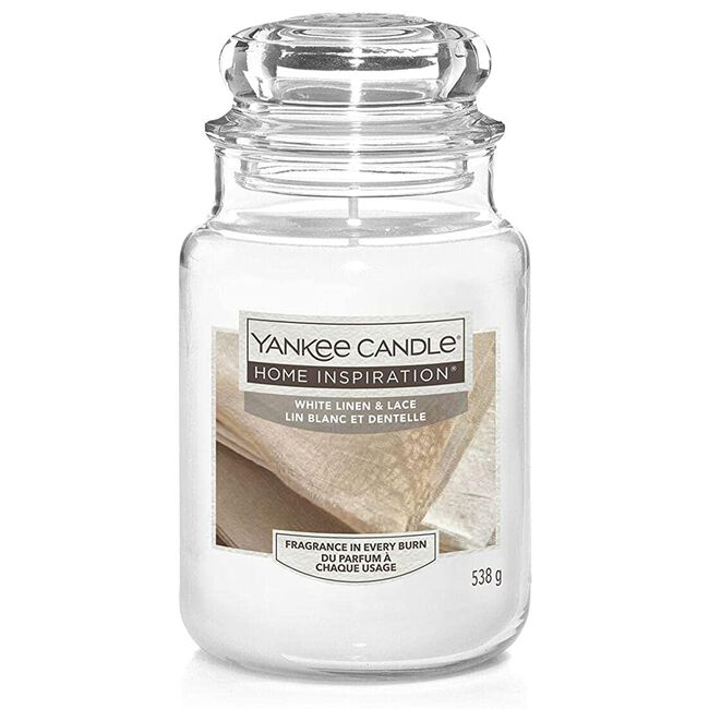 Yankee Candle® White Linen & Lace Candle Jar 538g