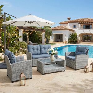Toscana Rattan Sofa Set 4 Piece