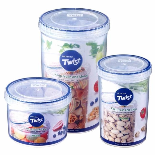 Lock & Lock Twist Round Container 760ml