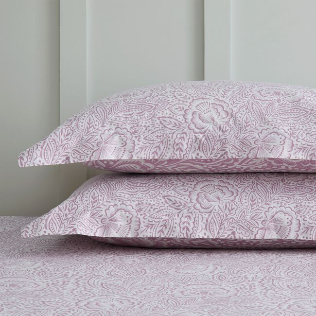 Fallon Oxford Pillowcase Pair - Raspberry