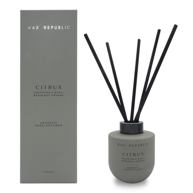 Wax Republic Citrus Grapefruit Basil Reed Diffuser