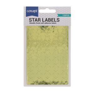 Concept 135Pk Gold Stars Stickers