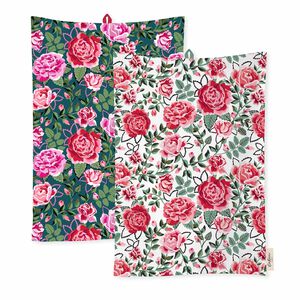 Cath Kidston Dolly Rose Tea Towels 2Pk
