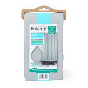 BELDRAY ANTIBAC PEVA LIGHT GREY Shower Curtain