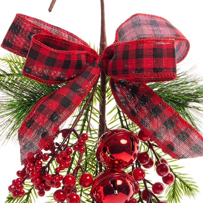 Christmas Berry And Bell Door Hanger