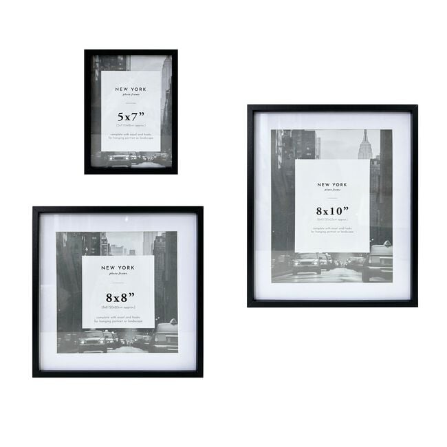5X7 NEW YORK BLACK Photo Frame