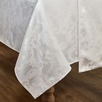 ELEGANCE DAMASK WHITE 160x183cm Table Cloth