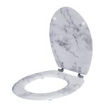 White Calacatta Marble Toilet Seat