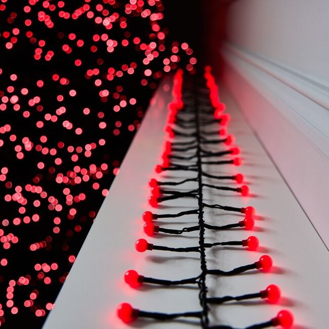 500 Red Berry Cluster Lights