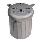 Cat Folding Ottoman - Grey