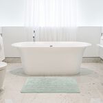 COTTON BRICK DUCK EGG 50x80 Bath Mat