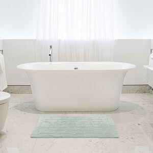 COTTON BRICK DUCK EGG 50x80 Bath Mat