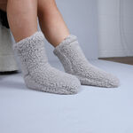 Teddy Socks Pair - Dove Grey