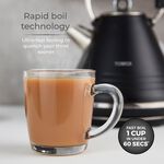 Tower Ash Black 1.7L Pyramid Kettle