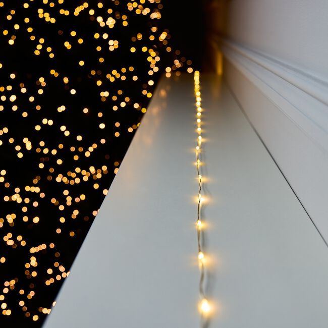 1500 Micro LED Warm White String Lights
