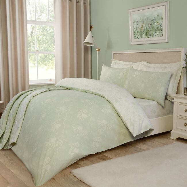 DOUBLE DUVET COVER Arabesque Sage