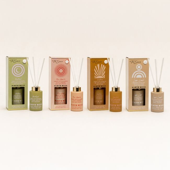 North Muse Honey Amber Wood Reed Diffuser 100ml