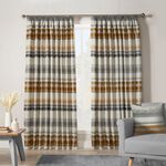PENCIL PLEAT TRIBECA STRIPE GREY 66X54 Curtain