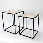 Bergstrom Herringbone Set Of 2 Side Tables