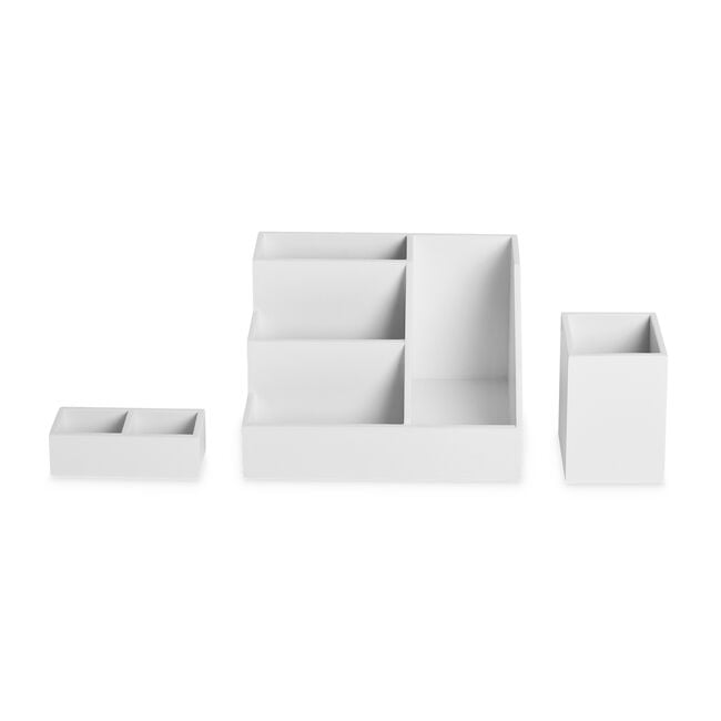 Storage Master Office Desk Organiser White