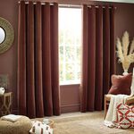 YARD HEAVY CHENILLE NUTMEG  66x54 Curtain
