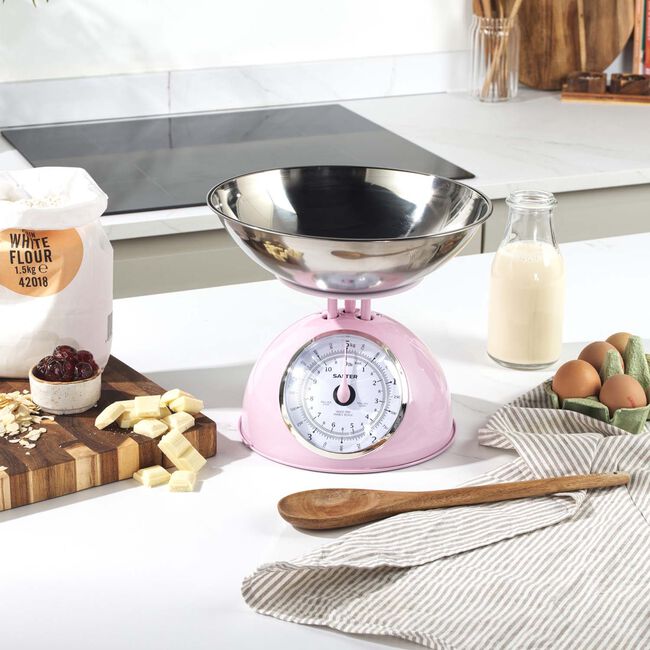 Salter Retro Pink Mechanical Scale