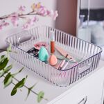 Visage Ribbed Cosmetic Tray Organiser Large
