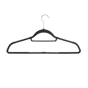 Skinny 10 Pack  Black Hangers with Anti Slip