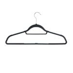 Skinny 10 Pack  Black Hangers with Anti Slip