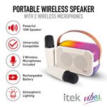 ITEK Bluetooth Light Up Karaoke Speaker