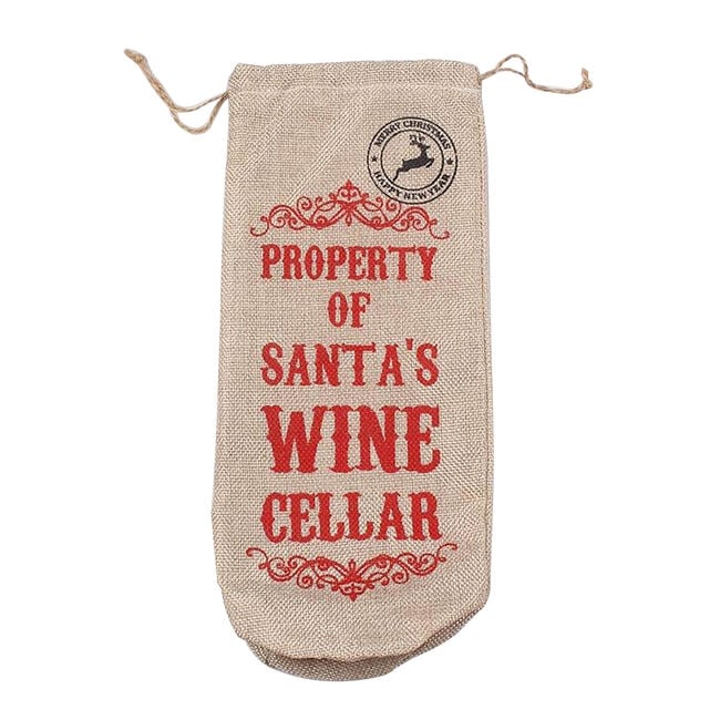 Santa's Wine Cellar Bottle Bags
