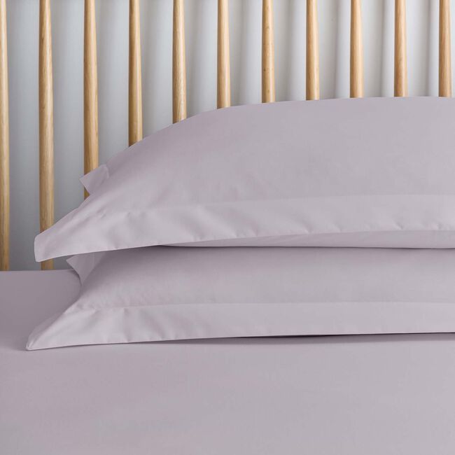 OXFORD PILLOWCASE PAIR Luxury Percale Blush Pink 7L