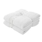 CATHERINE LANSFIELD WHITE ANTIBAC Bath Sheet Pair