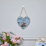 Dogs Wooden Plaque Heart
