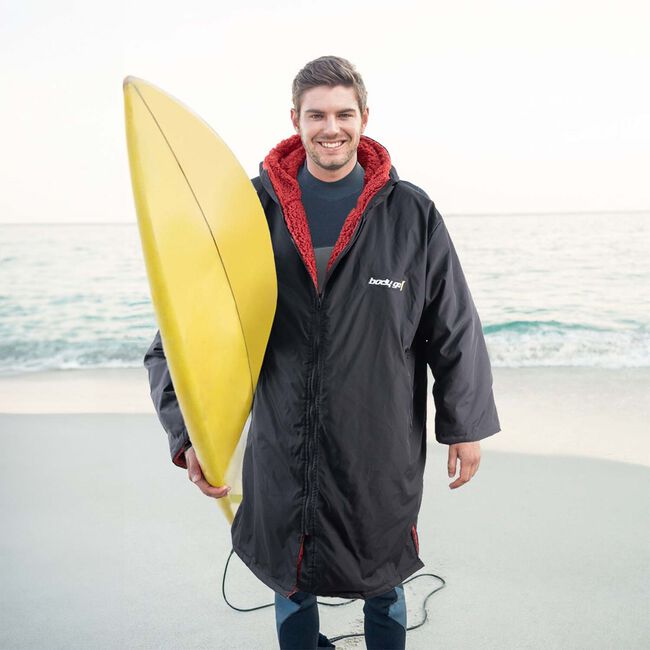 Body Go Waterproof Changing Robe Red & Black