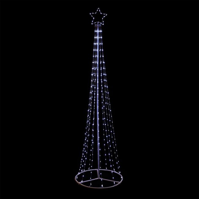 2.5M Outdoor Light-Up Christmas Tree Silhouette
