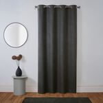 HACKNEY BLACKOUT CHARCOAL 135x240cm Curtain Panel 
