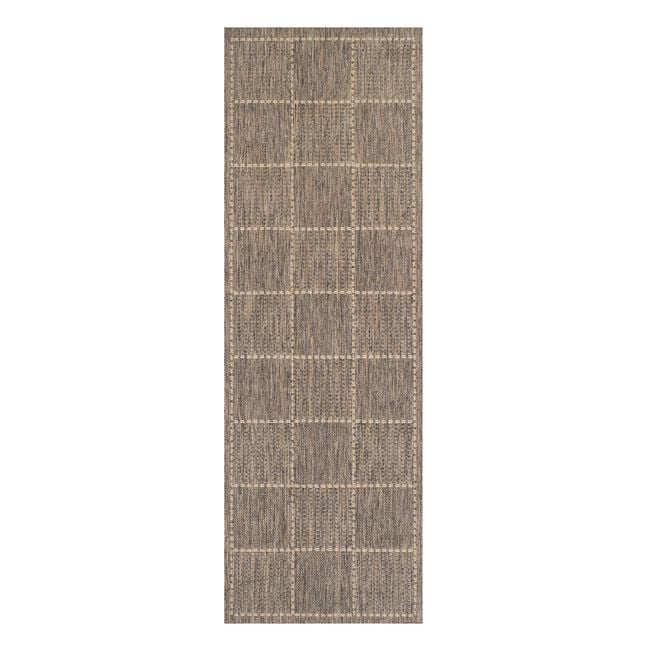 CHECKERED FLATWEAVE  60x230cm Runner Grey 16D