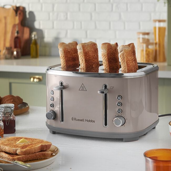 Russell Hobbs Stylevia Mocha 4 Slice Toaster