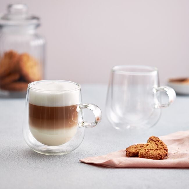 Judge 2 Double Wall 325ml Glass Latte Coffee Cup
