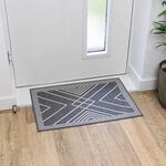 JVL Expression Stripes Door Mat 50cm x 75cm