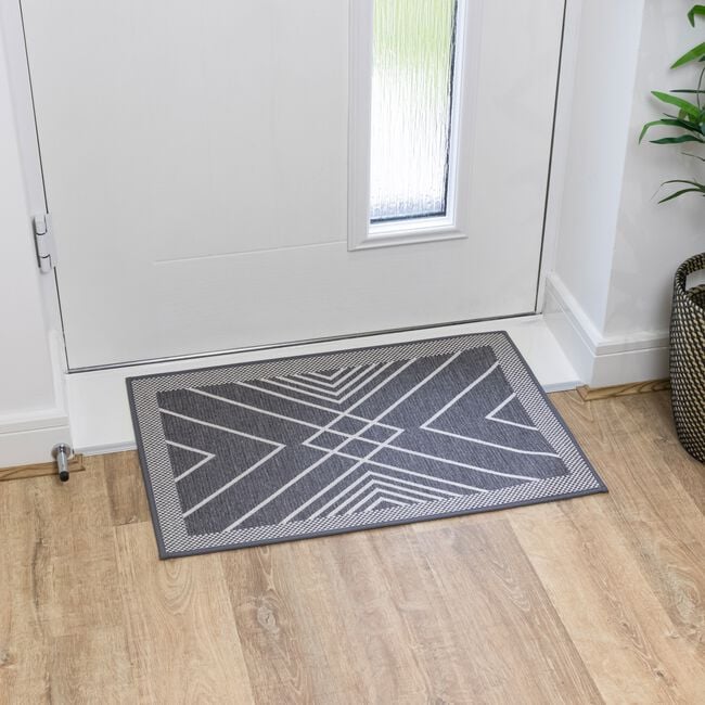 JVL Expression Stripes Door Mat 50cm x 75cm