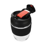 BODYGO BLACK SAFE TRAVEL 360ml Glass Mug