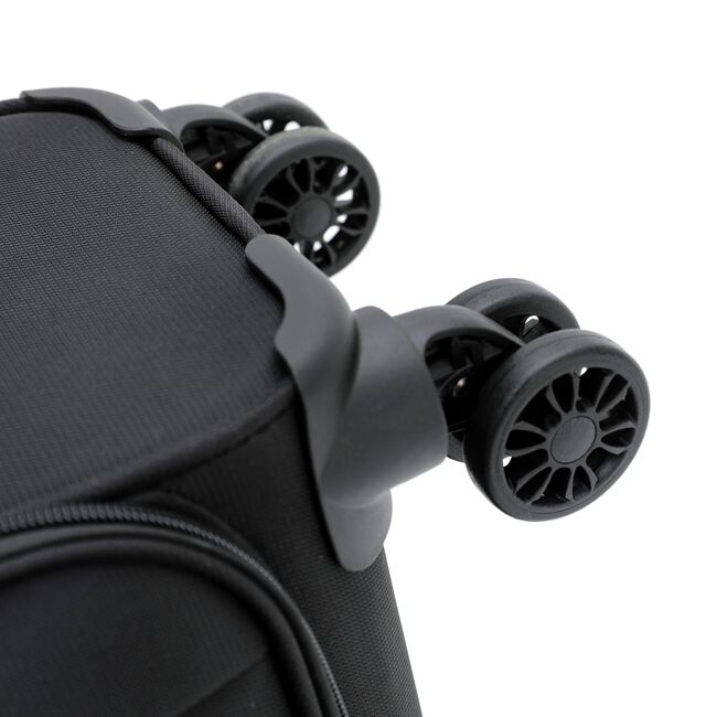 Large Lightweight Softcase Luggage- Midnight Black